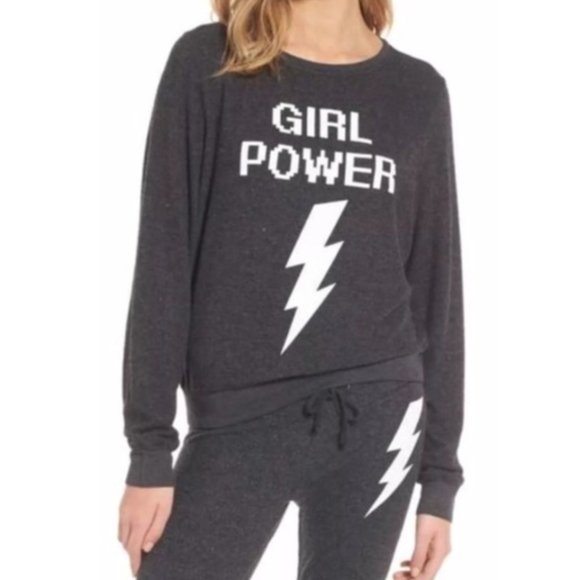 Wildfox Tops - Girl power baggy beach jumper